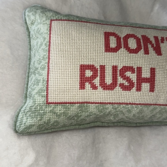 RACHEL ZOE don’t rush me mini pillow - Picture 2 of 6